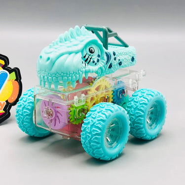 1Pc Mini Inertial Colorful Gear 4WD Dinosaur Toy